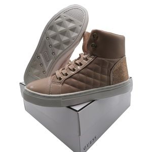 GUESS Women's JANIS Quilted High Top Sneakers